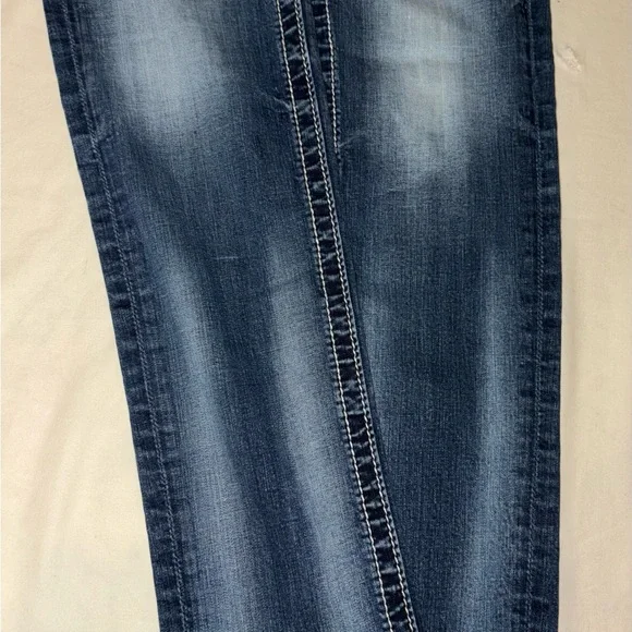 Miss Me Dark Wash Low Rise Easy Skinny Jeans Size 27/31 - Picture 11 of 11